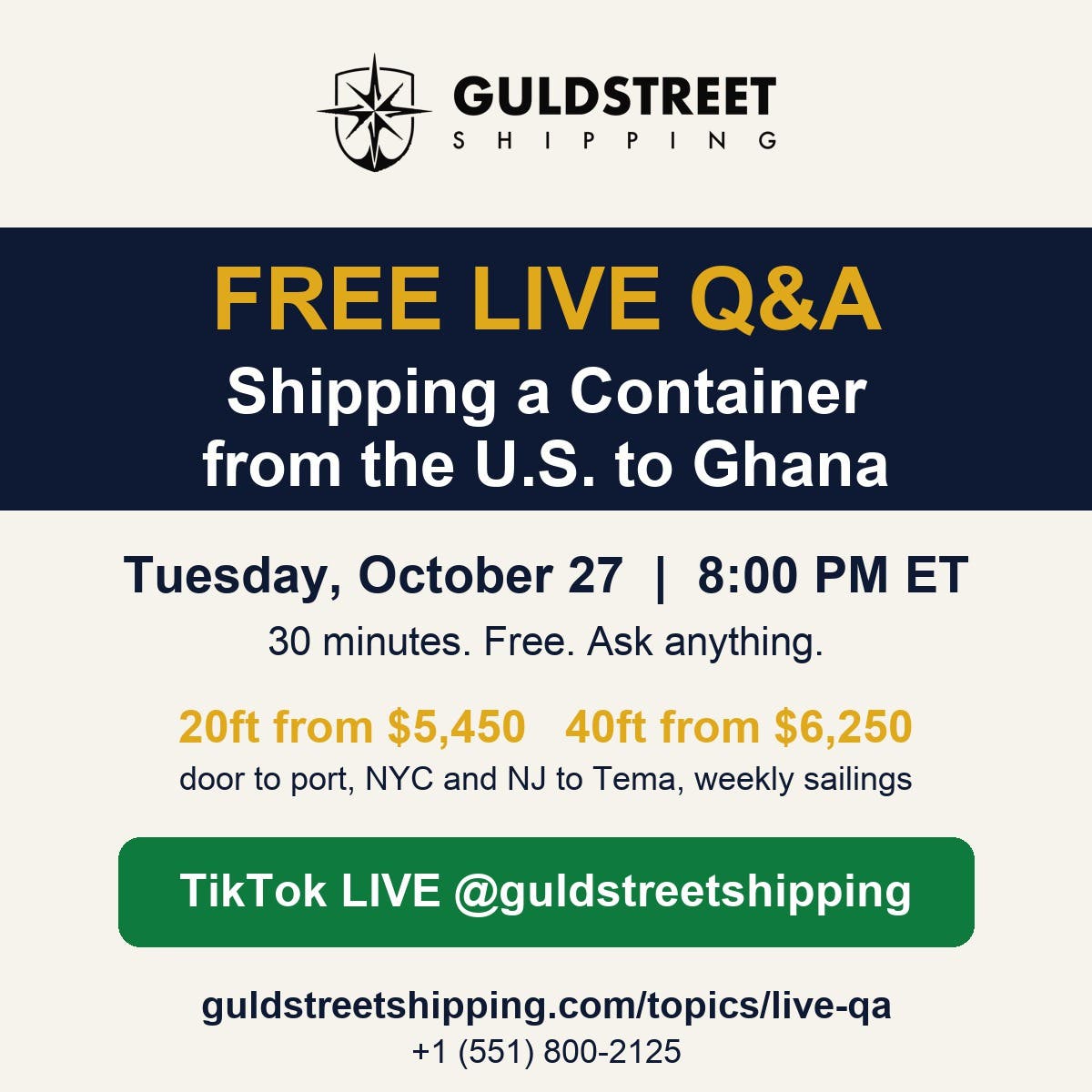 Free Q&A: Shipping Containers to Ghana, Togo and Cote d'Ivoire