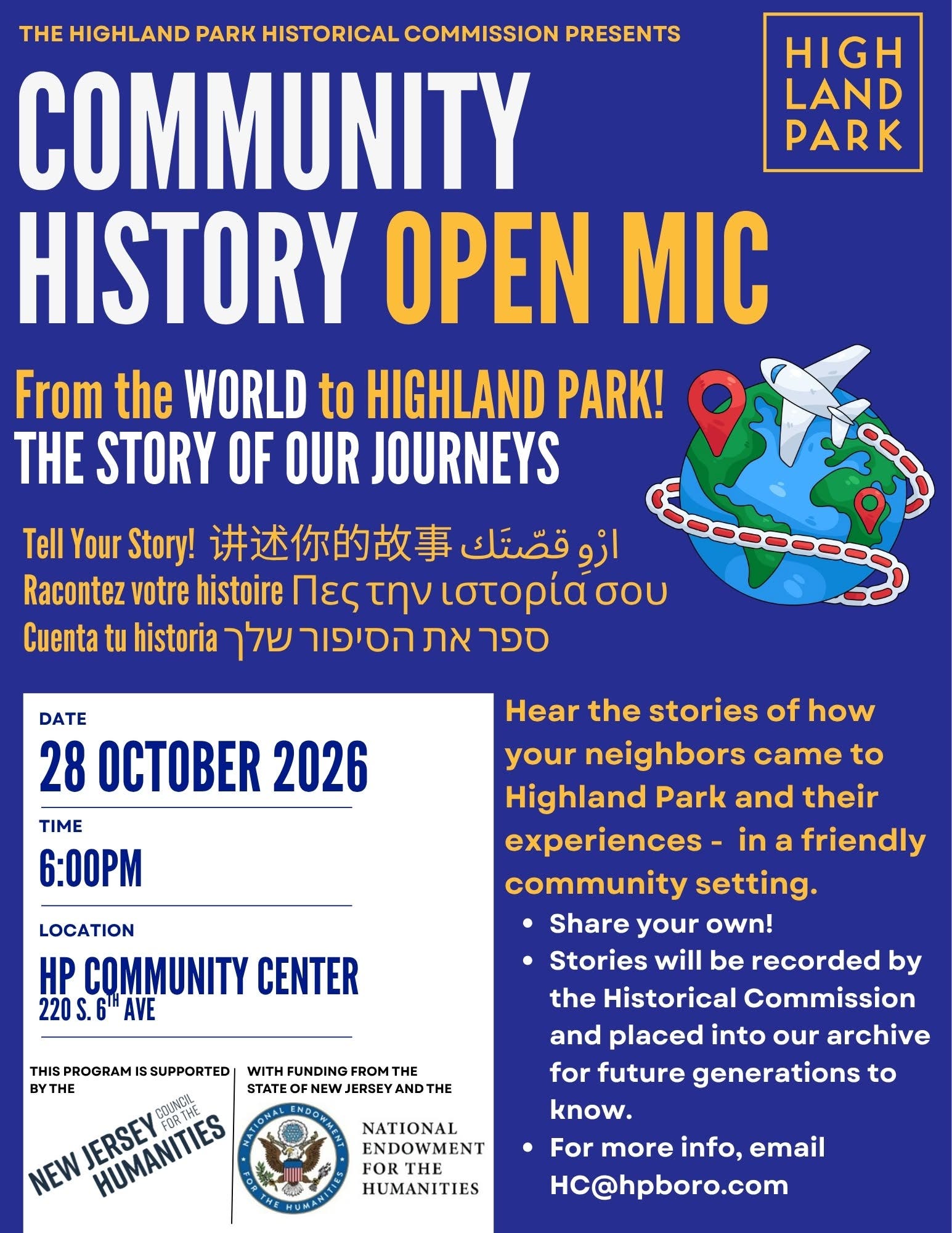 Community History Open Mic
