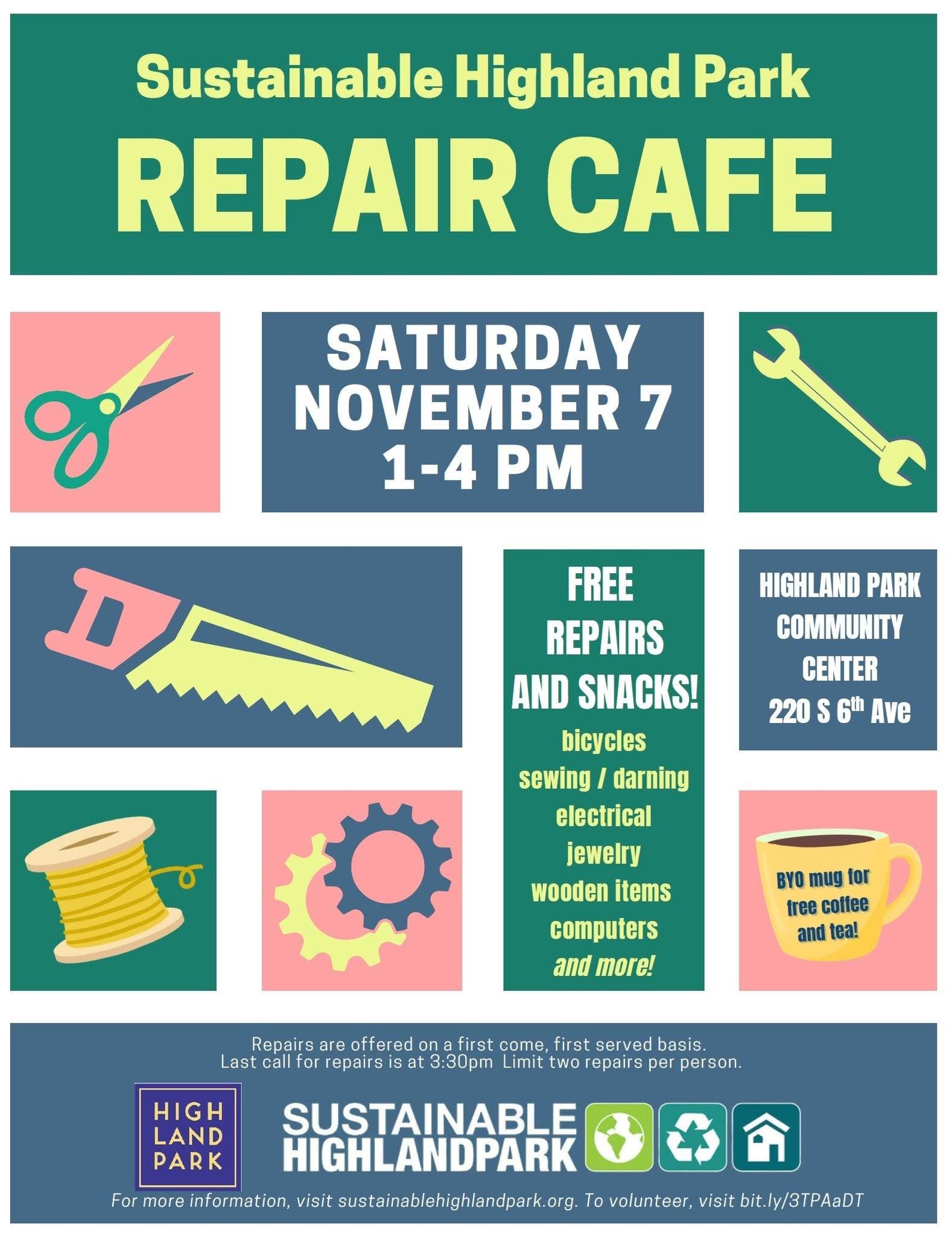 Sustainable Highland Park Repair Cafe