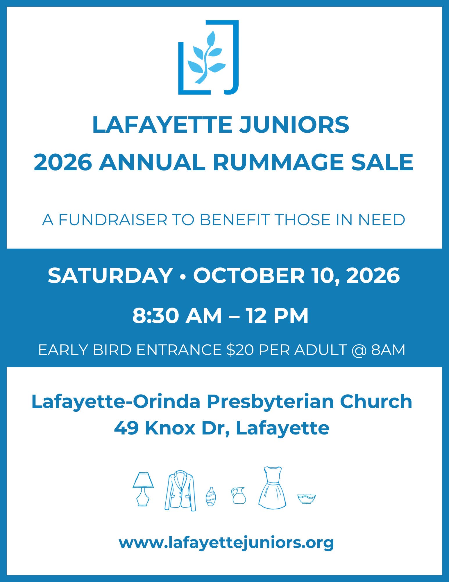Lafayette Juniors 2026 Annual Rummage Sale