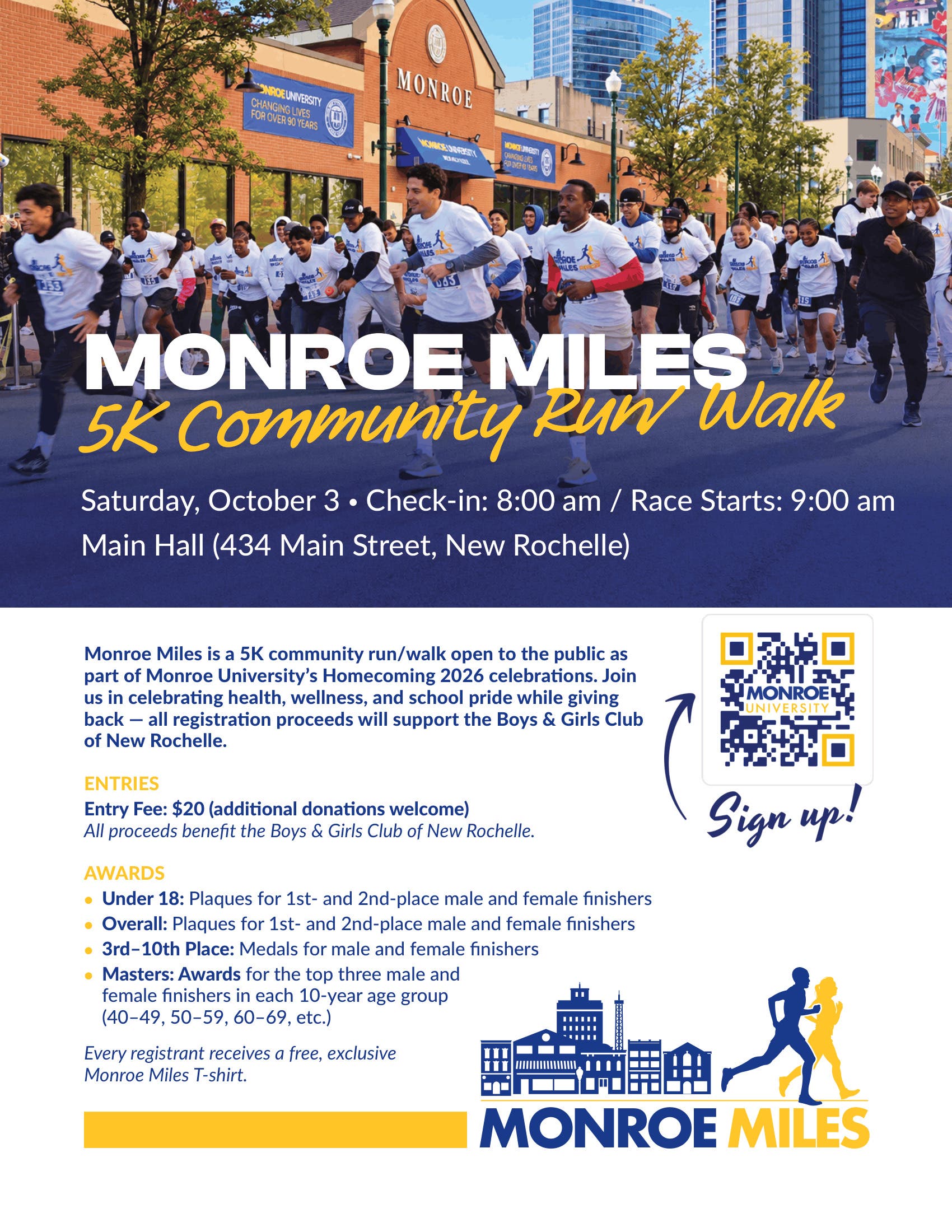 Monroe Miles 5k Community Run Walk