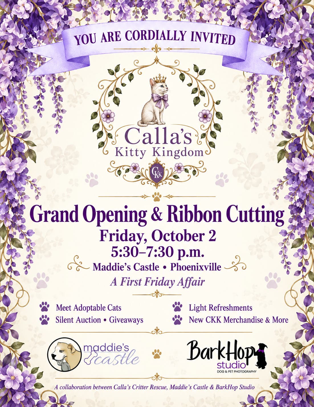 Calla's Kitty Kingdom Grand Opening & Ribbon Cutting