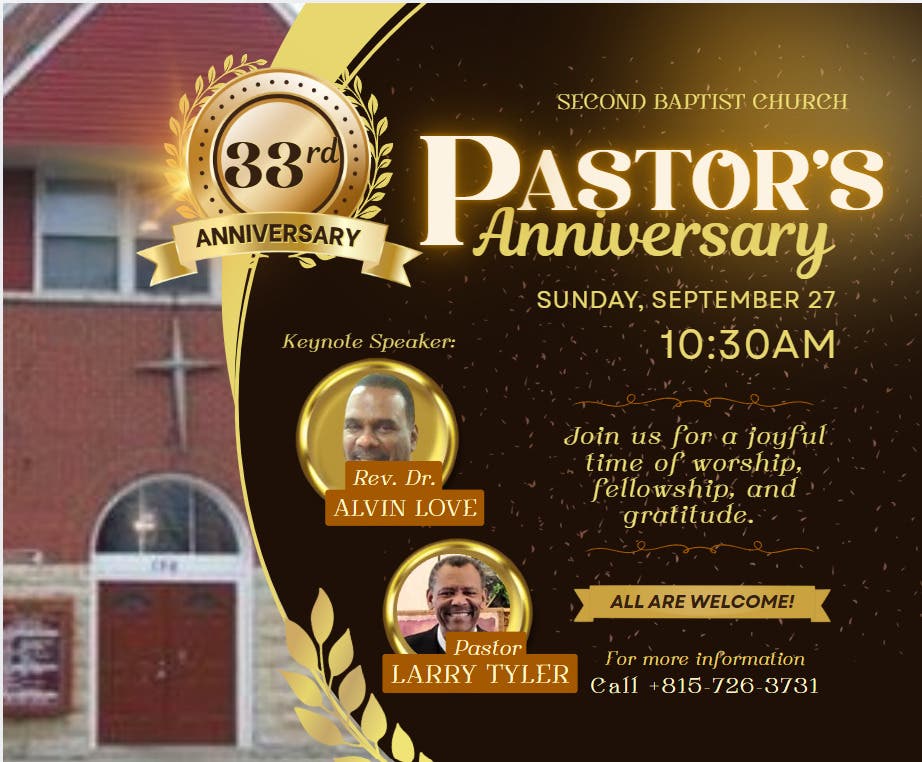 33rd Pastor's Anniversary