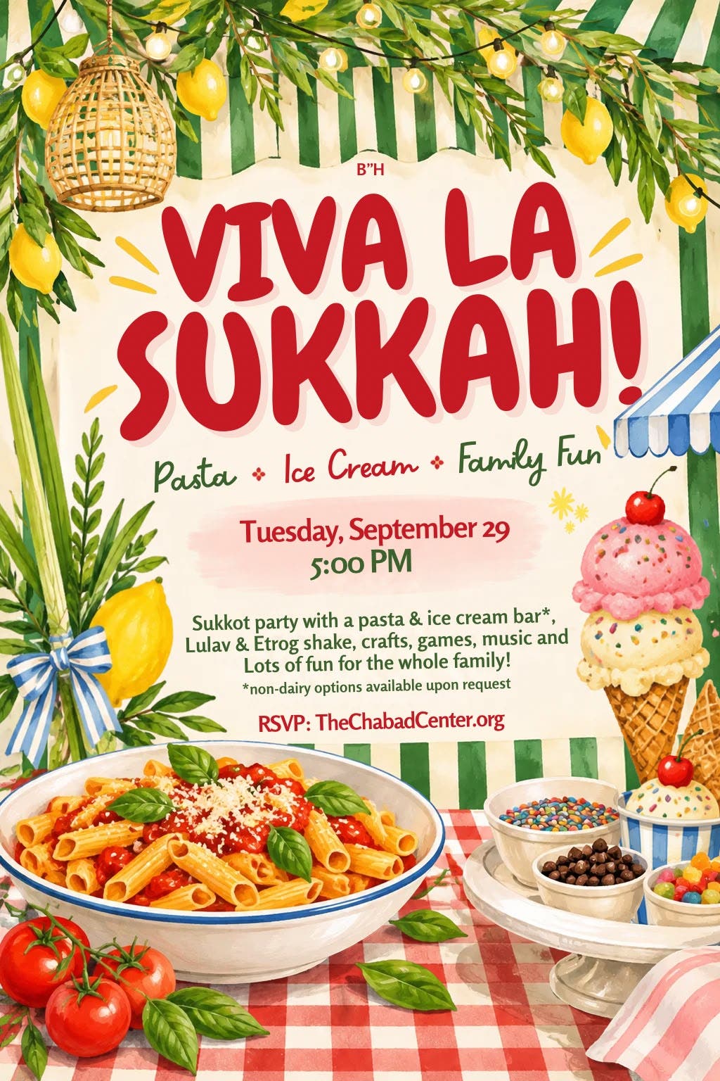 Family Friendly Sukkot Party