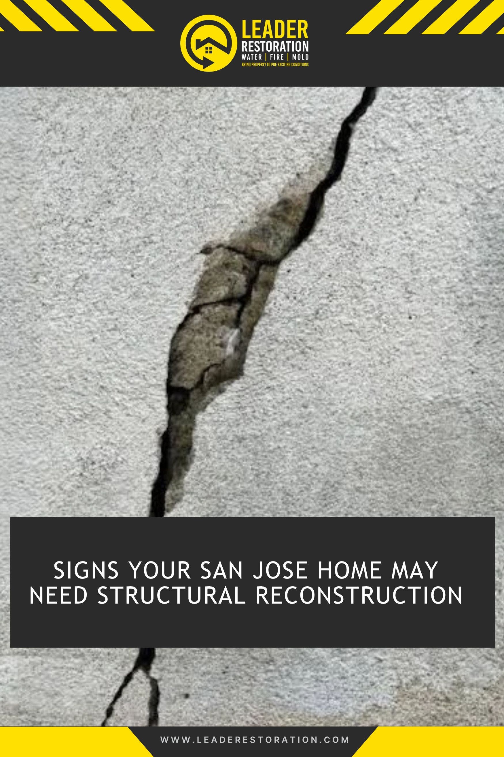 Signs Your San Jose Home May Need Structural Reconstruction