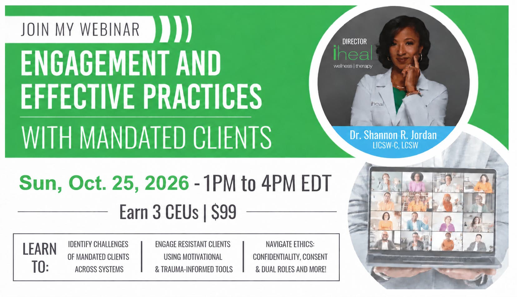 Engagement And Effective Practices With Mandated Clients CEU Webinar