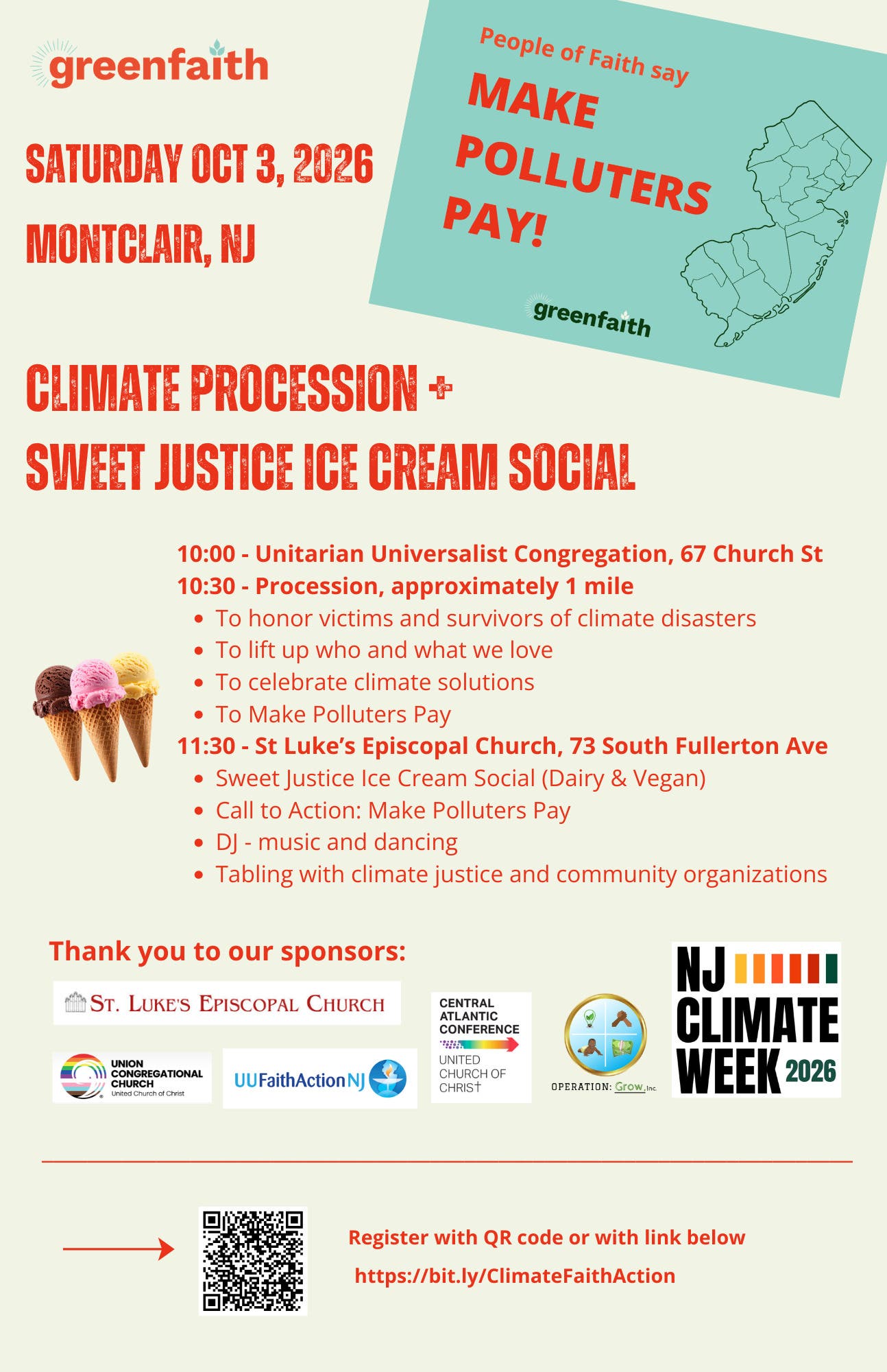 Climate Procession + Sweet Justice Ice Cream Social
