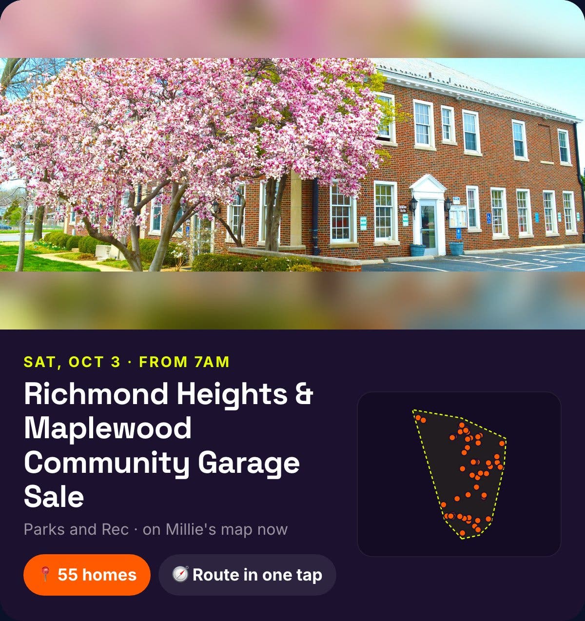 Richmond Heights & Maplewood Community Garage Sale is Saturday: all 55 homes on one map