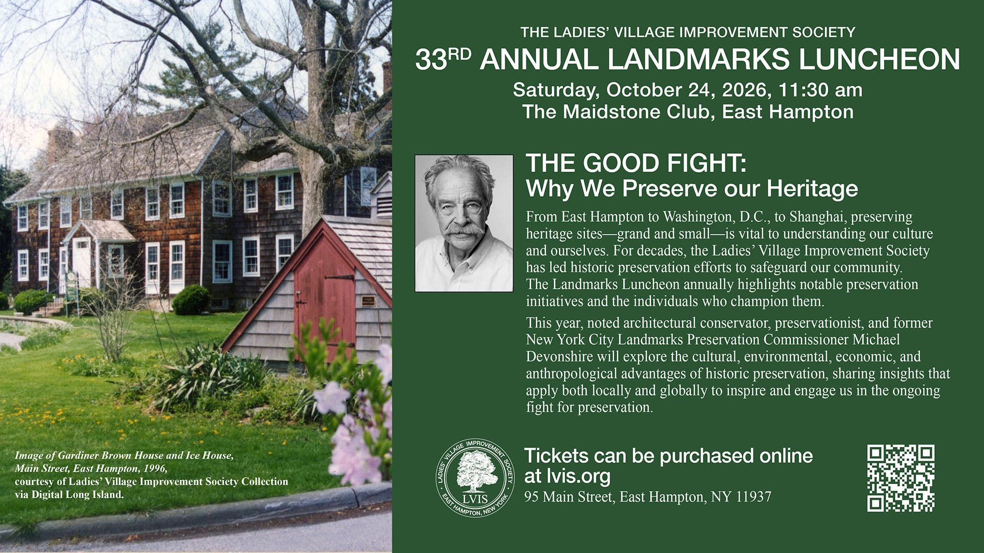 The Ladies' Village Improvement Society 33rd Annual Landmarks Luncheon