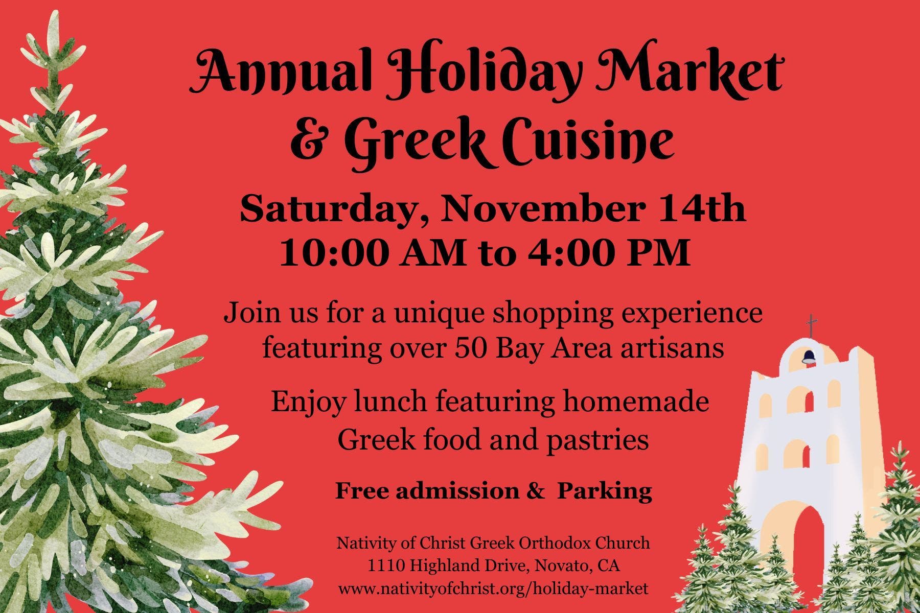 Holiday Market & Greek Cuisine