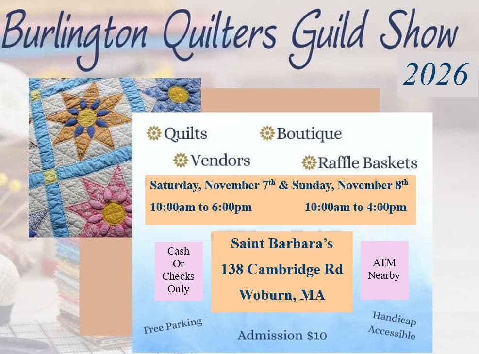 Burlington Quilters Guild Show 2026