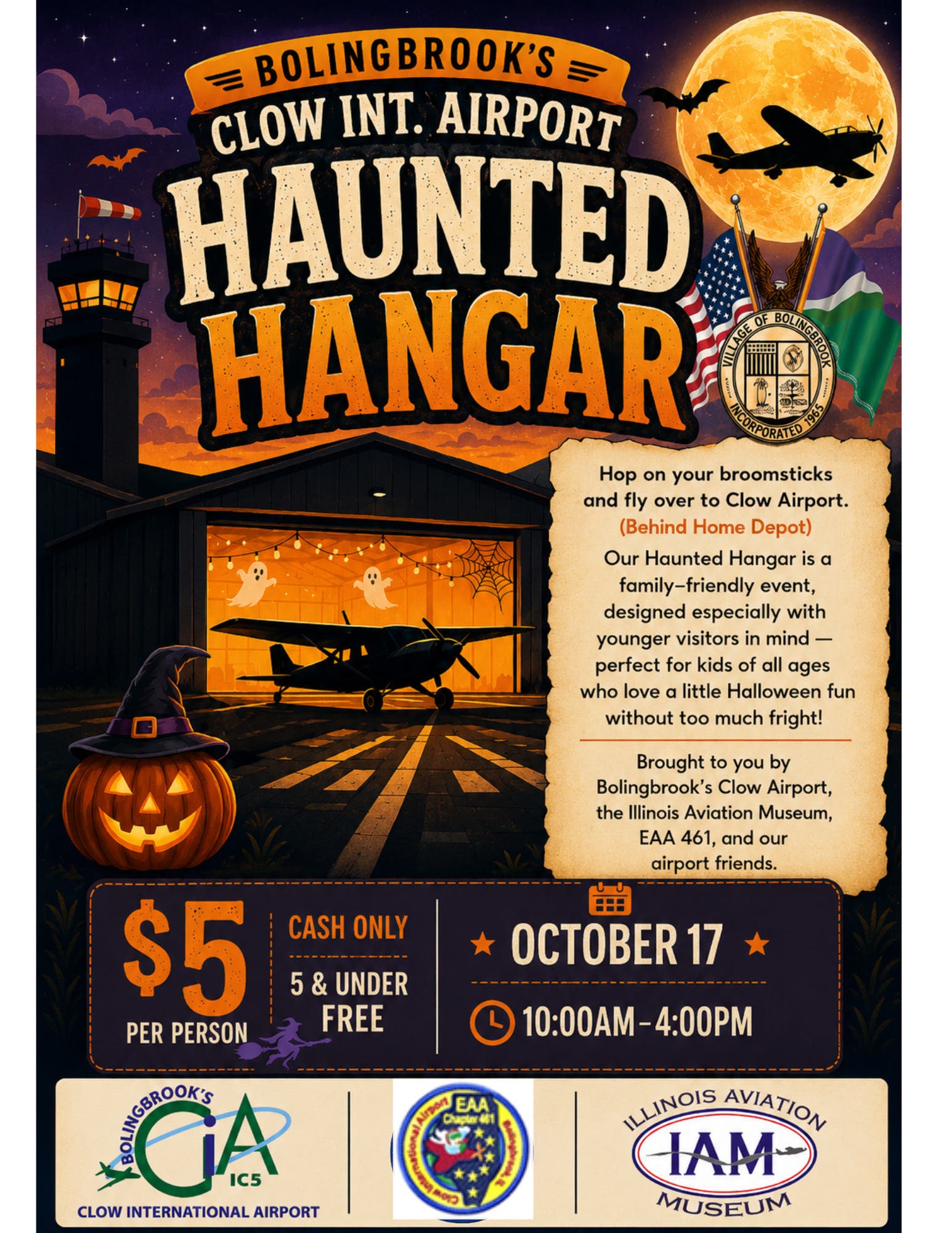 Bolingbrook's Clow Int. Airport Haunted Hangar