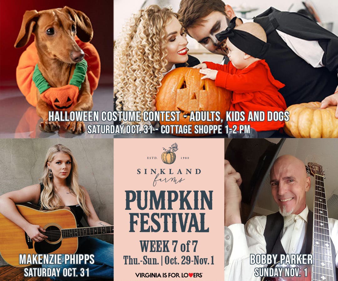 Family and Dog Halloween Costume Contest at Sinkland Farms Pumpkin Festival