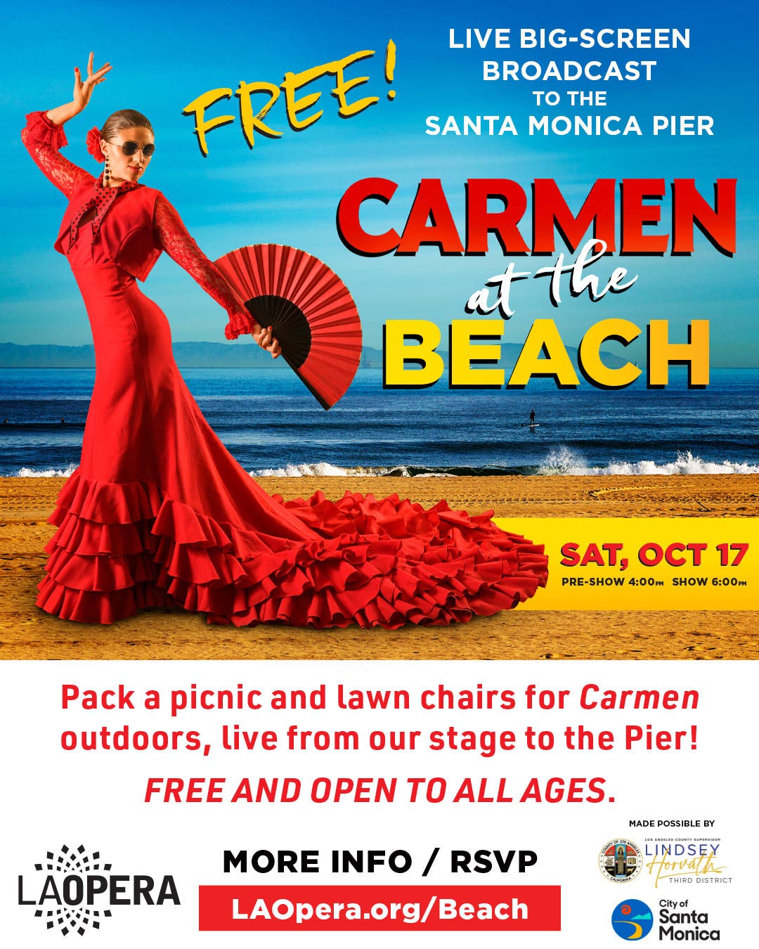 Carmen | LA Opera’s Free “Opera at the Beach” Simulcast at the Santa Monica Pier