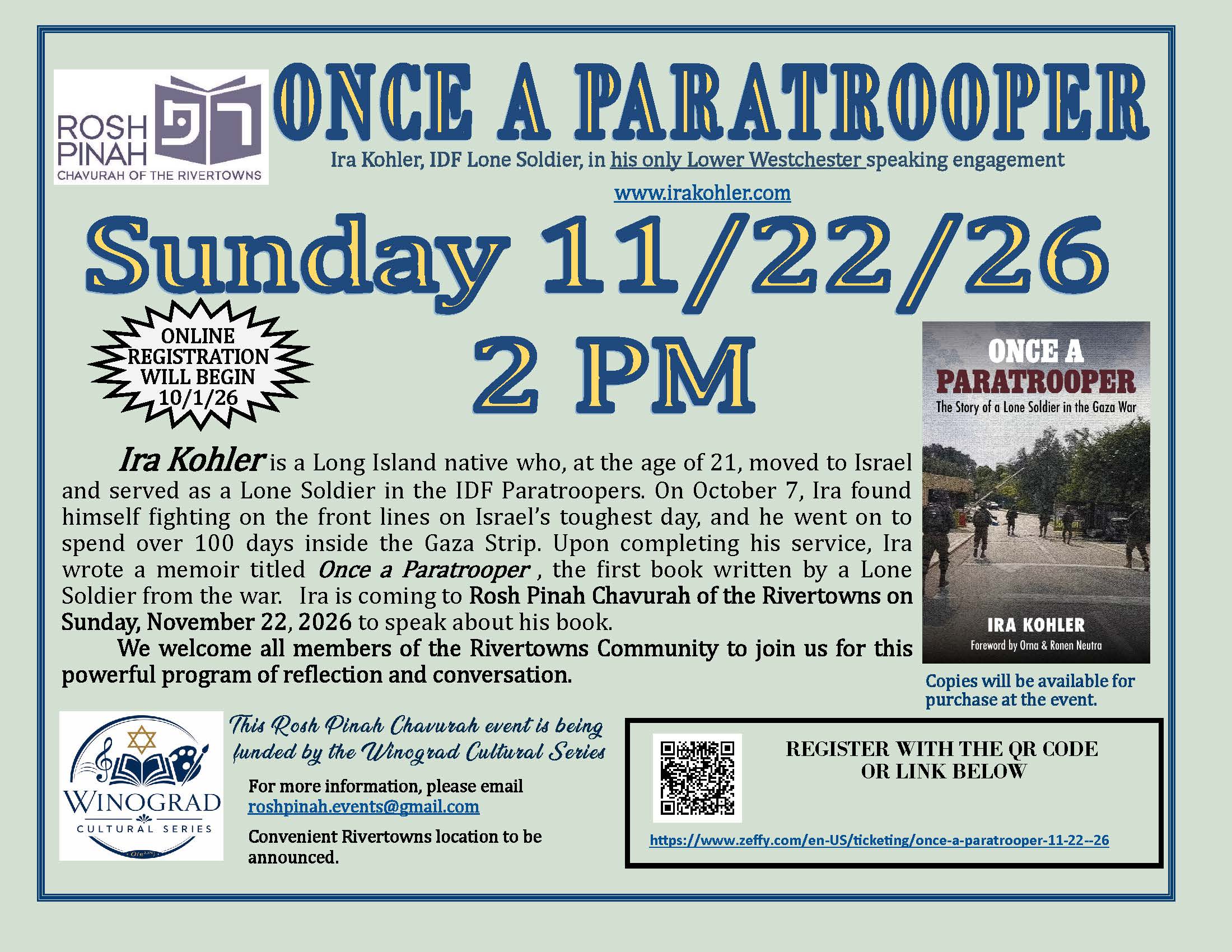 Once A Paratrooper - FREE EVENT