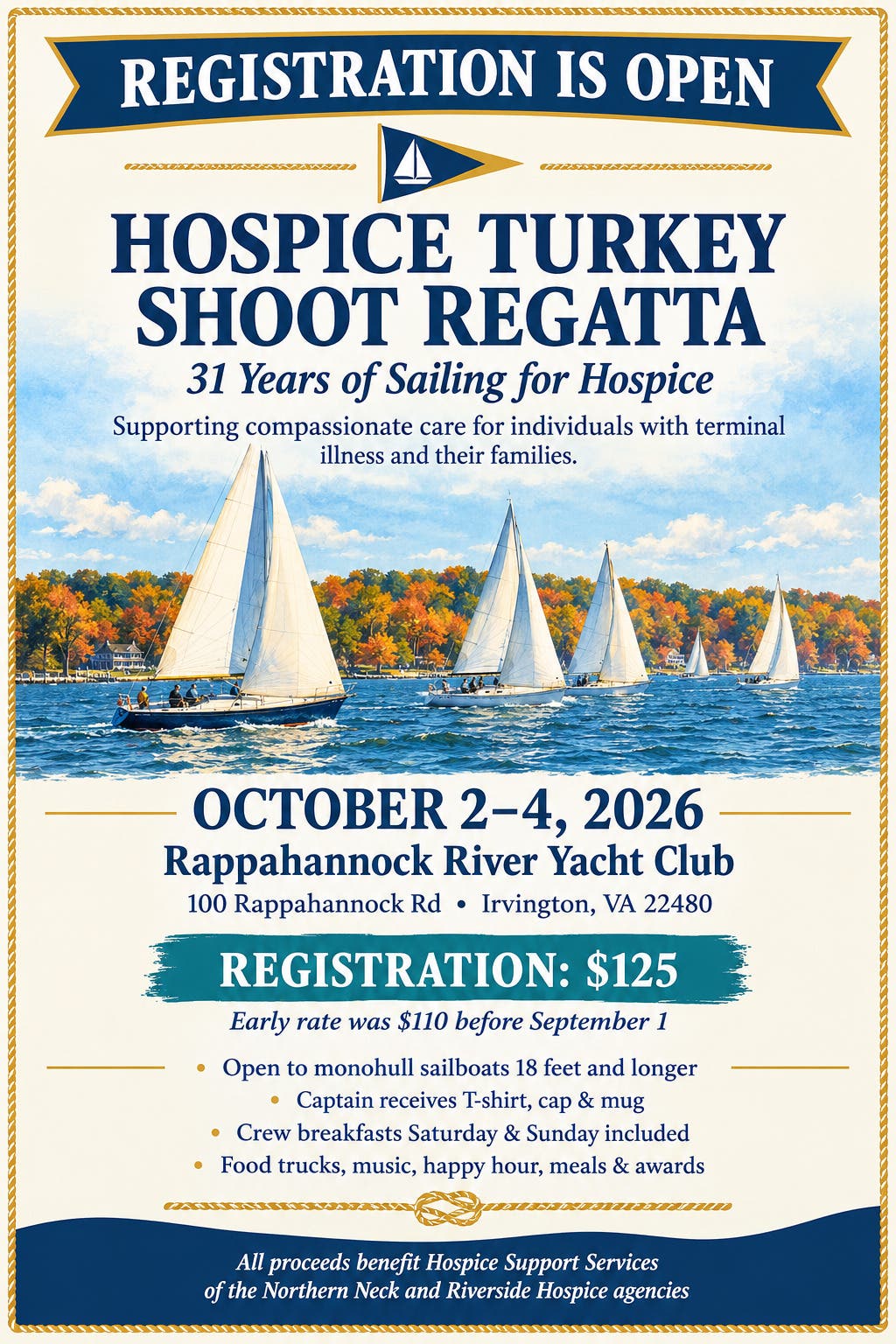 Hospice Turkey Shoot Regatta