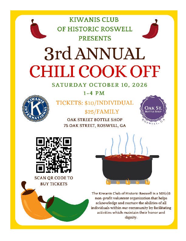 3rd Annual Chili Cookoff - Historic Roswell Kiwanis Club