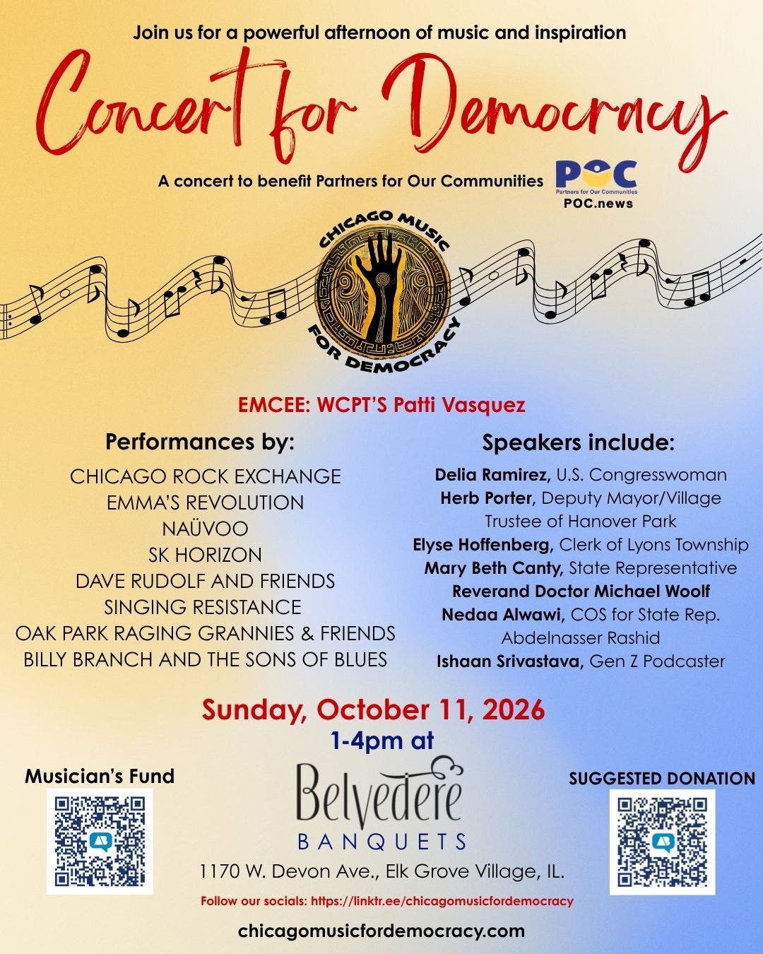 Rock Out to Concert for Democracy and Support Our Community!