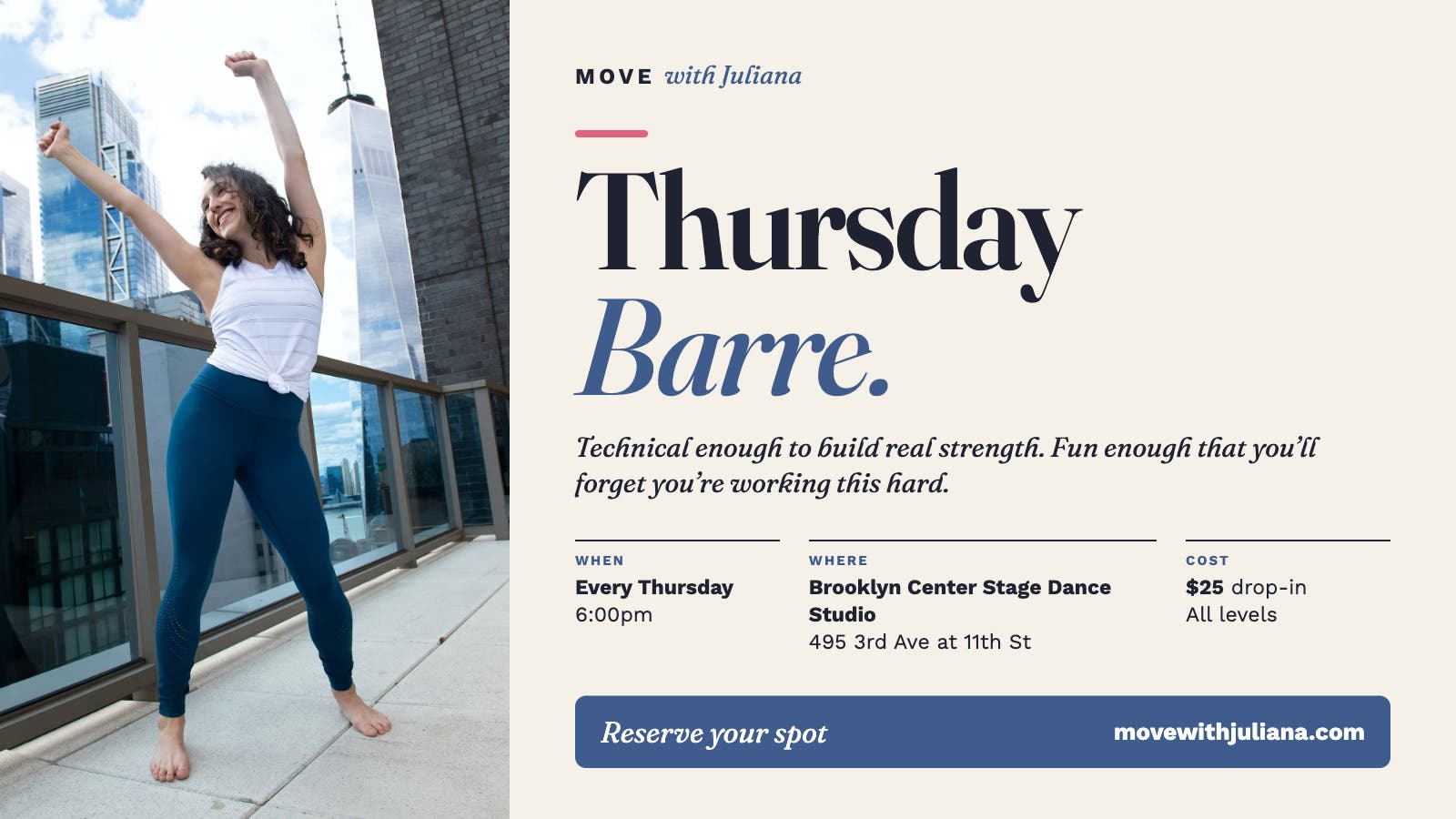 Thursday Barre With Juliana