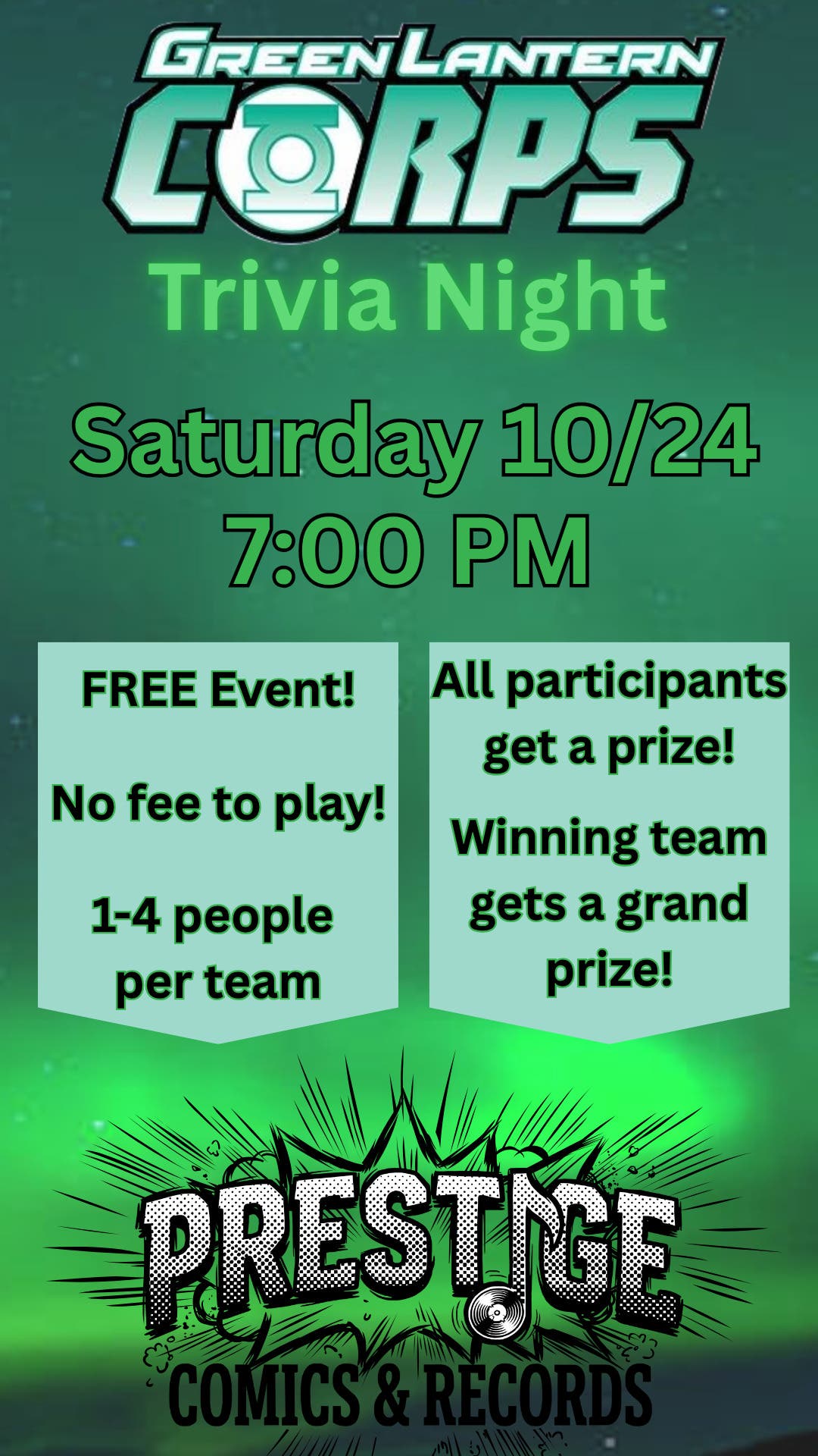 Green Lantern Trivia Night