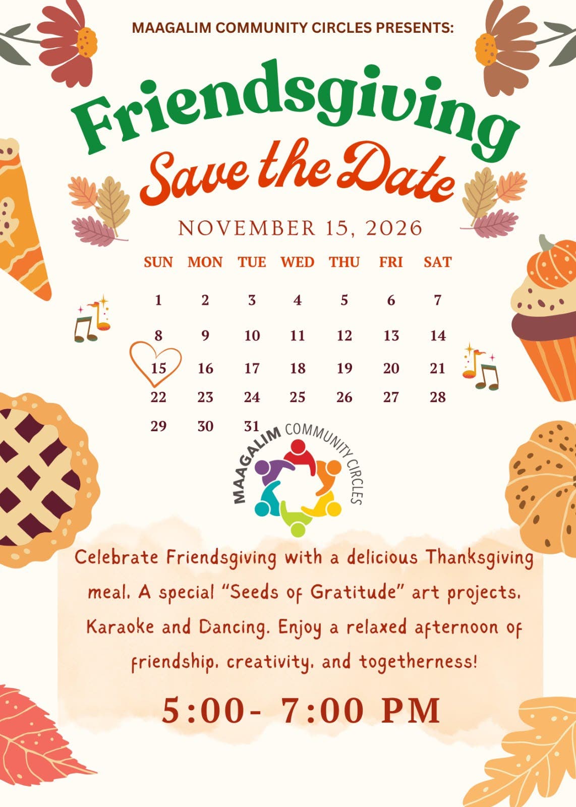 Friendsgiving Celebration with Maagalim Community Circles