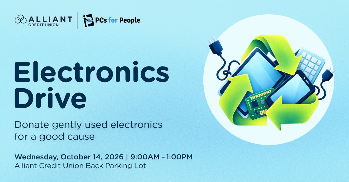 Alliant Credit Union | PCs for People Electronics Drive