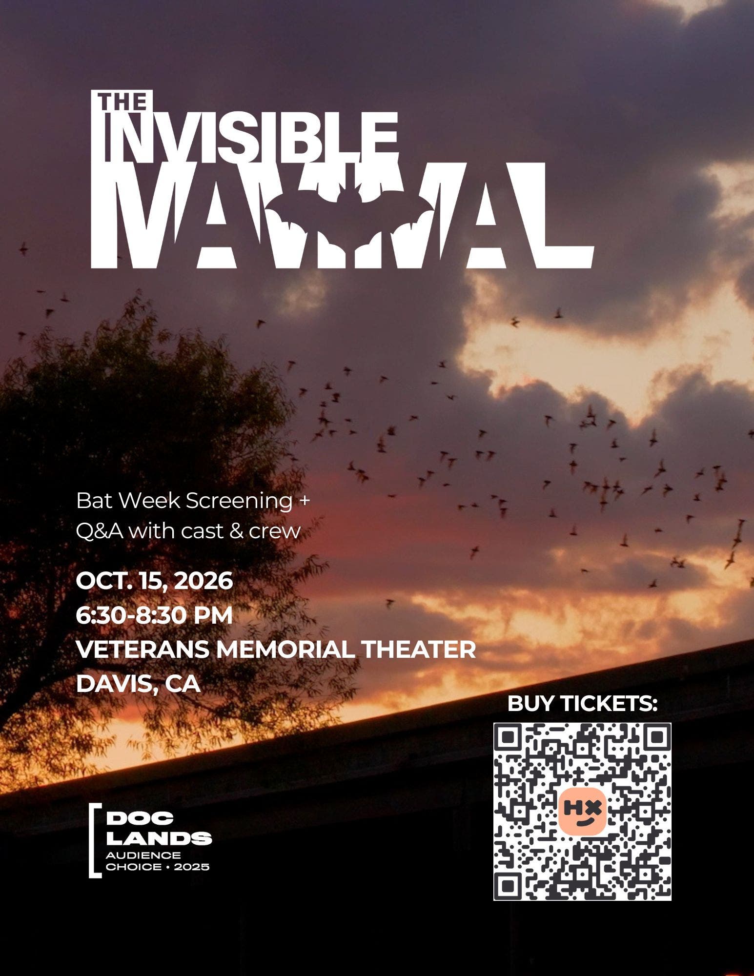 Bat Week Screening of "The Invisible Mammal" and Davis Premiere