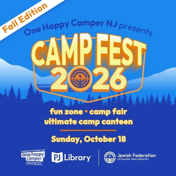 CampFest 2026: free community event by One Happy Camper & Jewish Federation of Greater MetroWest NJ