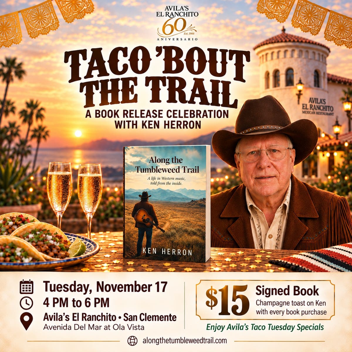 Book Release Celebration - Book Signing and Taco Tuesday
