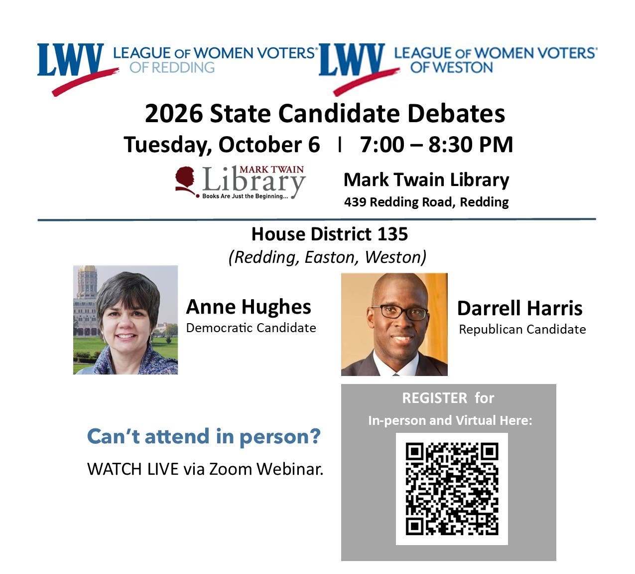 2026 Candidate Debate for House District 135