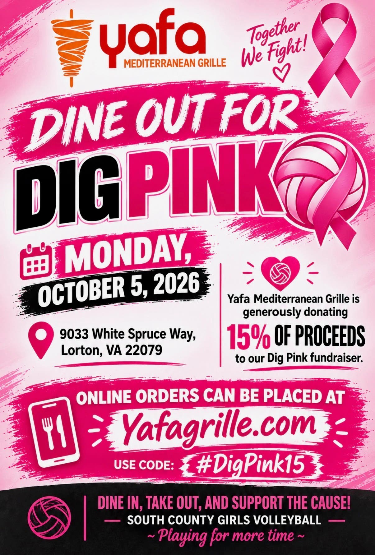 Dine Out For Dig Pink