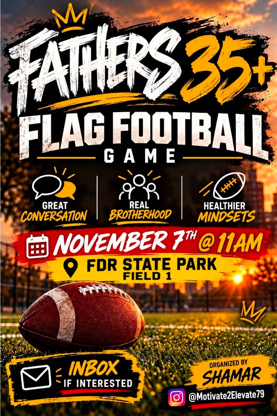 Fathers 35+ Flag Football Game