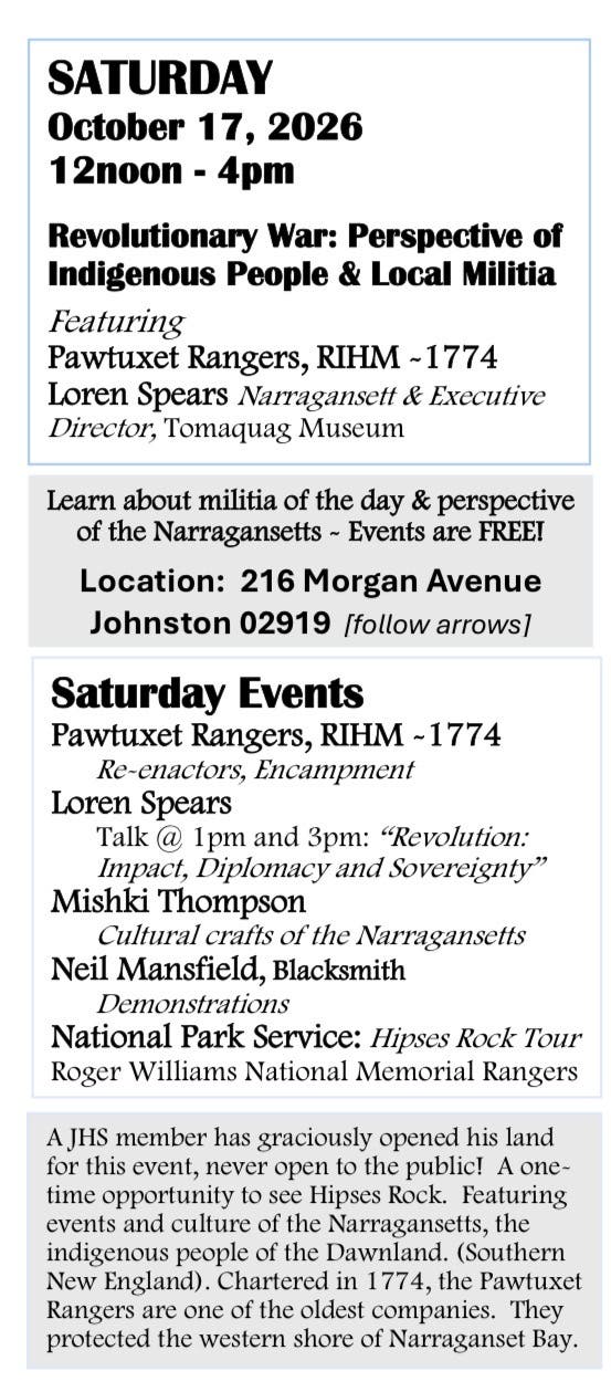 Revolutionary War: Perspective of Indigenous People & Local Militia