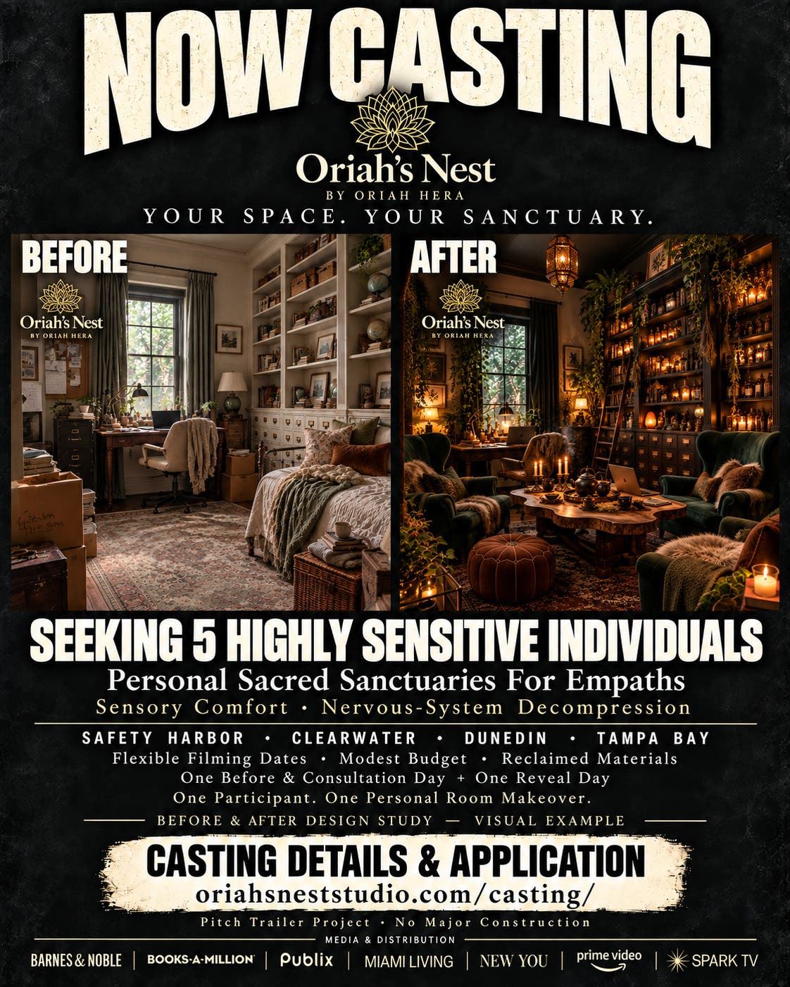 NOW CASTING: ORIAH’S NEST 🪺✨ Your home should give you somewhere to exhale.