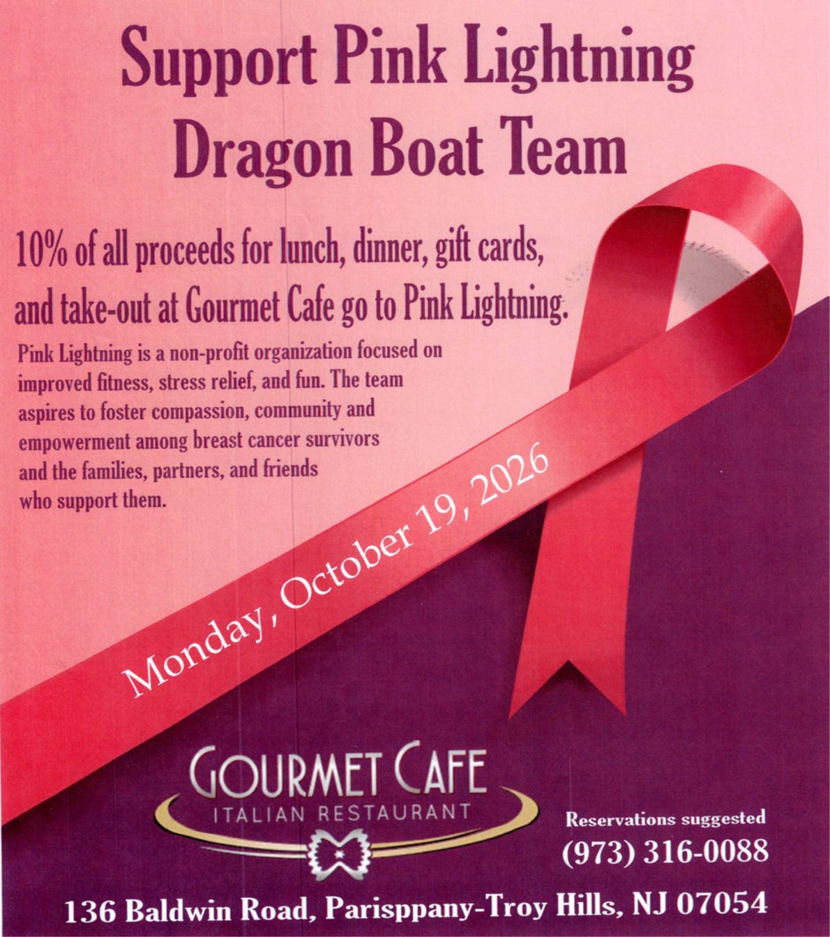Support Pink Lightning Dragonboat Team