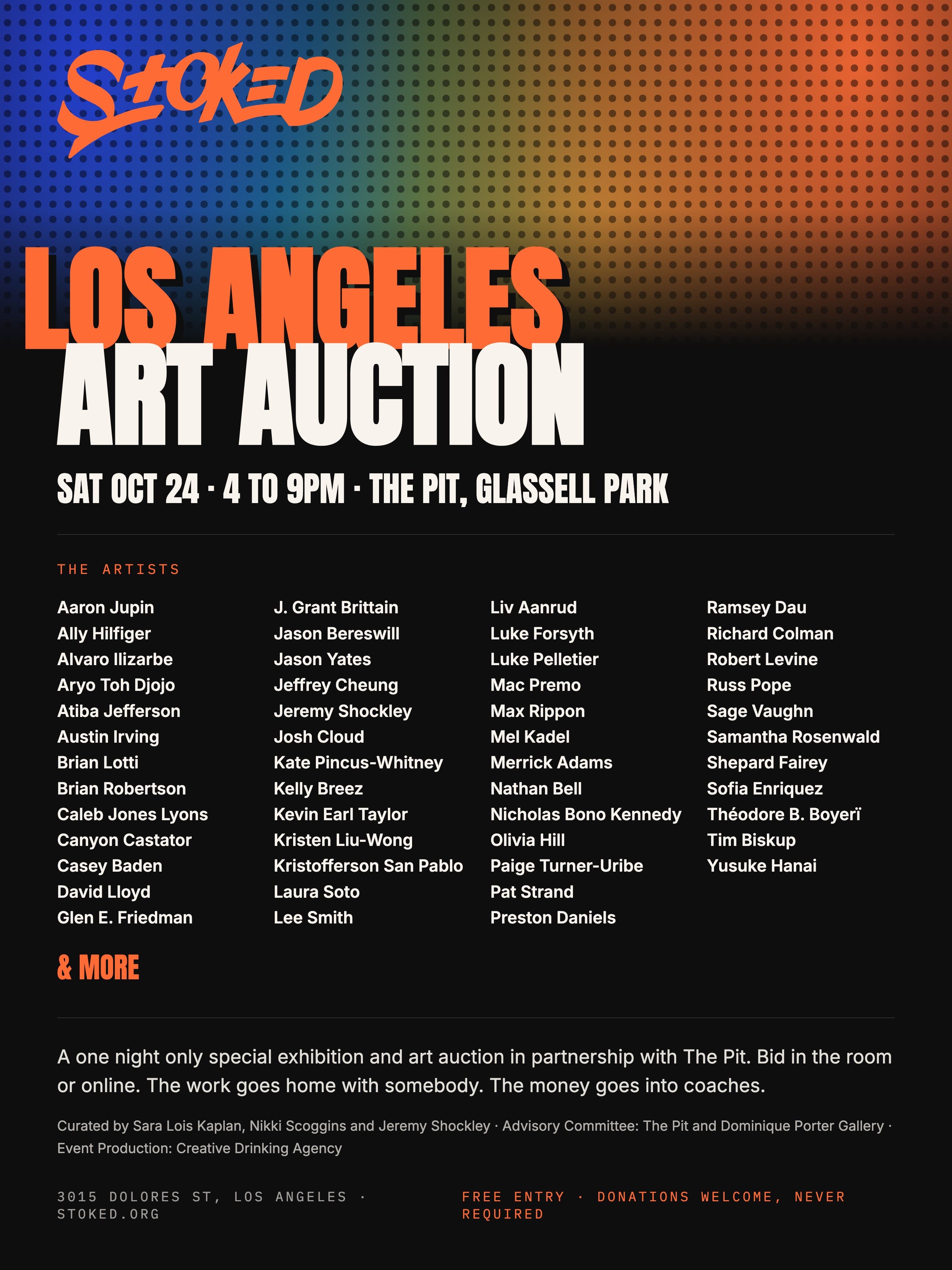 Stoked Los Angeles Art Auction