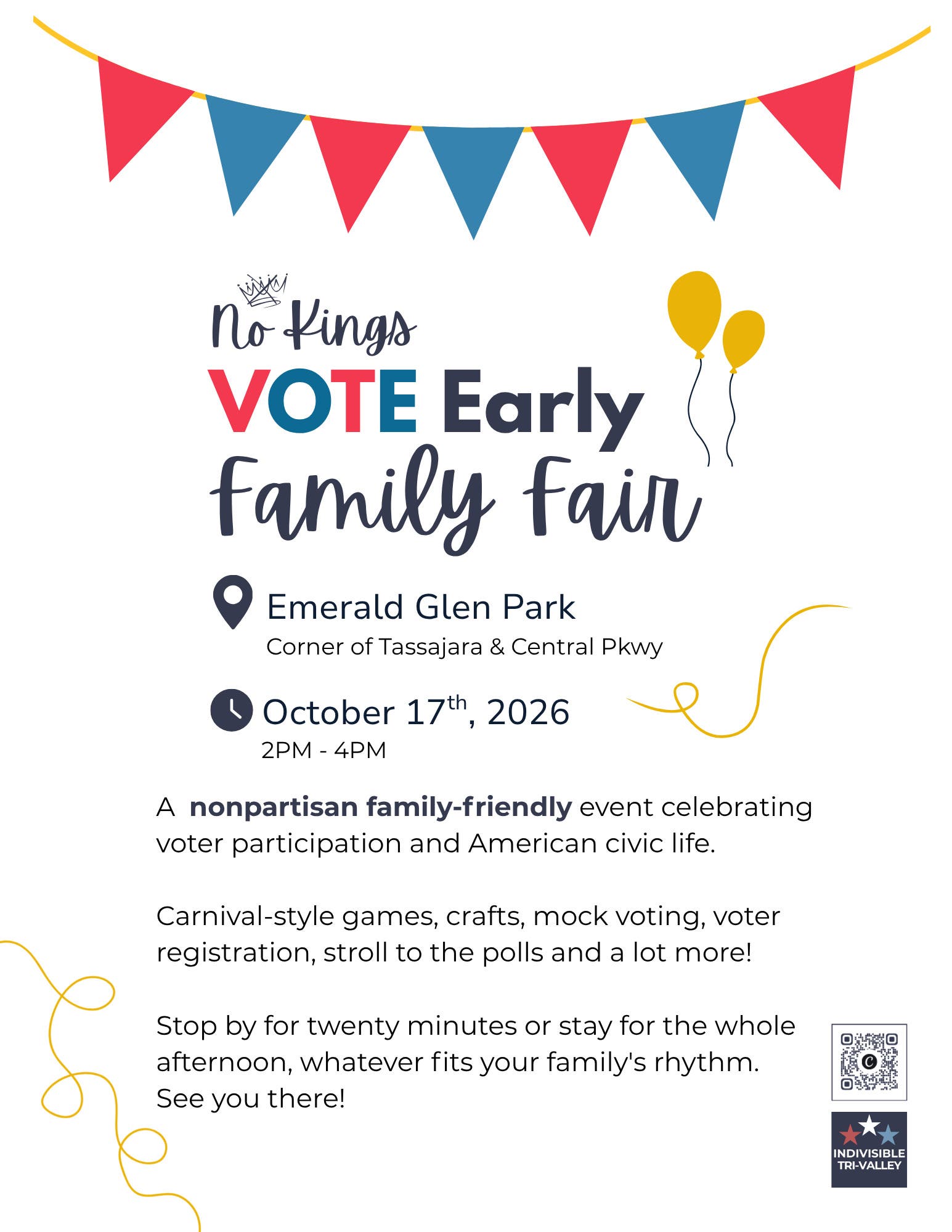 No Kings: Vote Early Family Fair