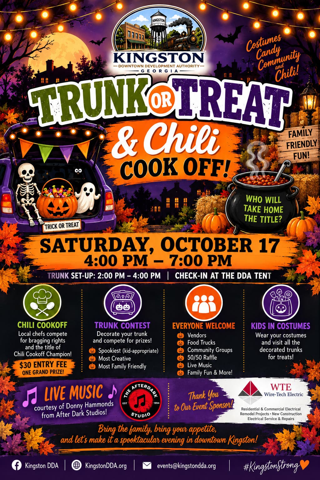 Trunk or Treat & Chili Cookoff and SO Much More!