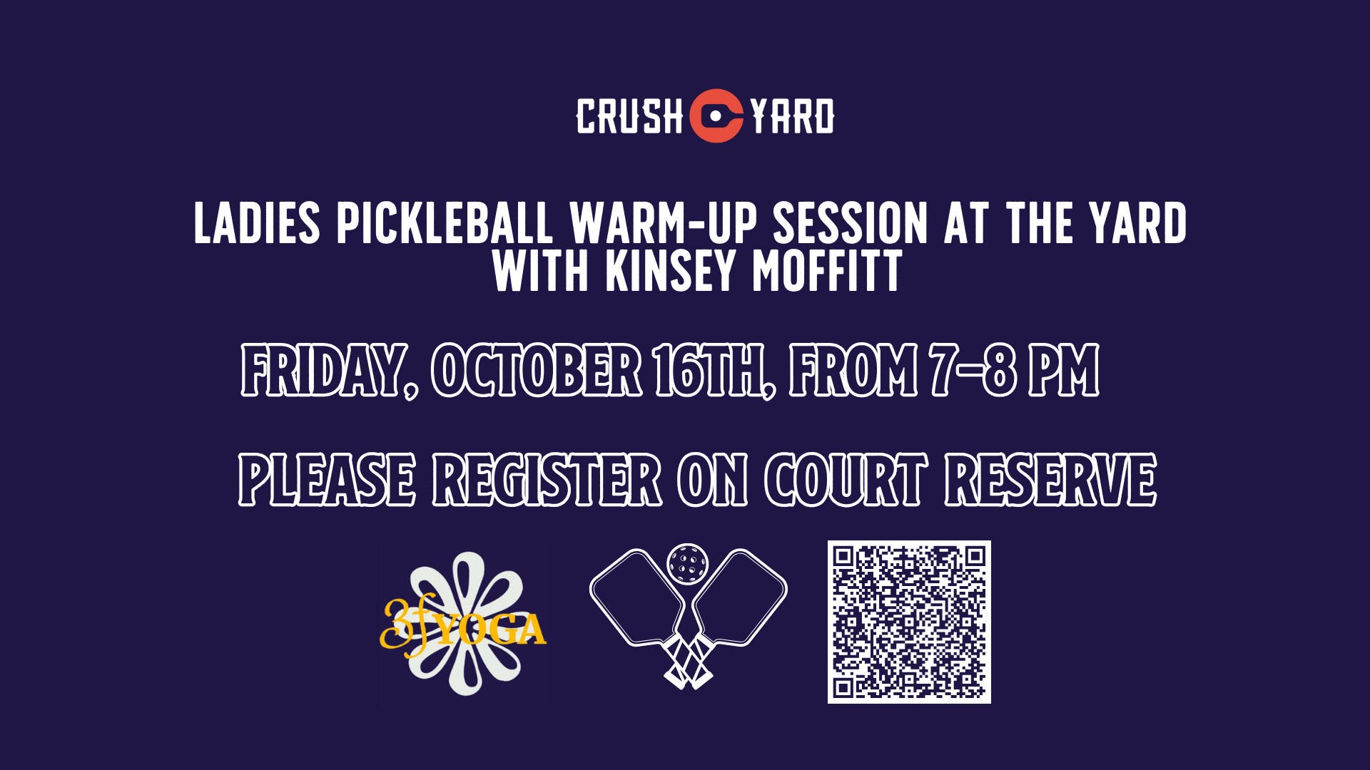 Ladies Warm Up Pickleball Session