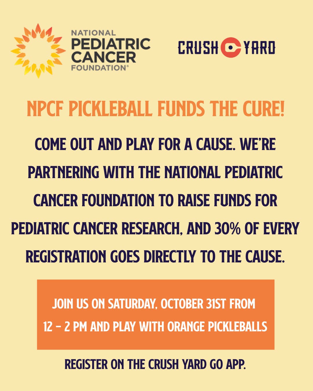 NPCF Pickleball Open Play at Crush Yard