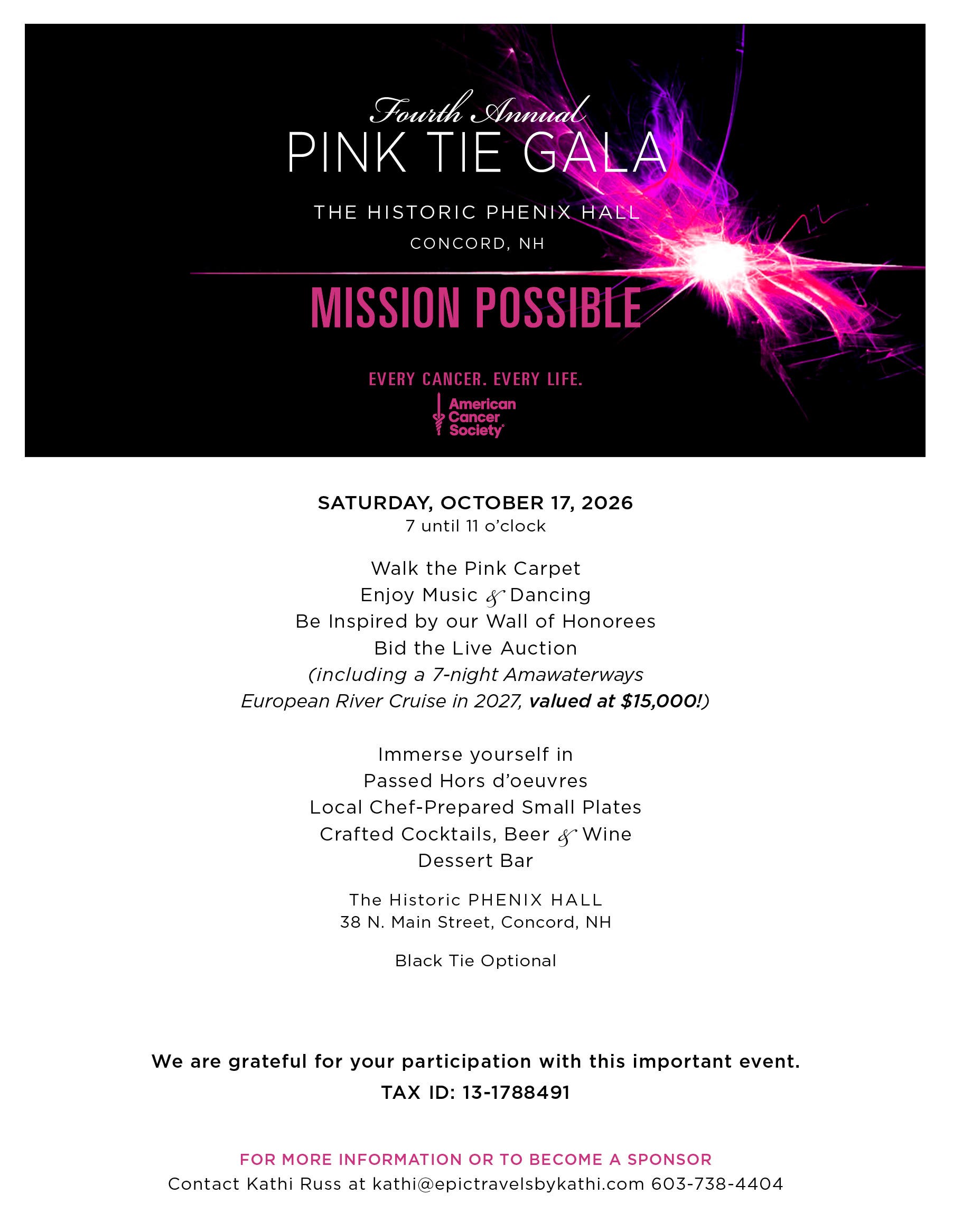 Fourth Annual Pink Tie Gala