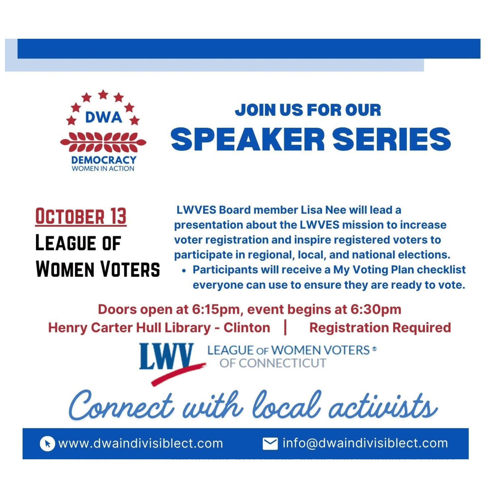 Speaker Series: League Of Women Voters