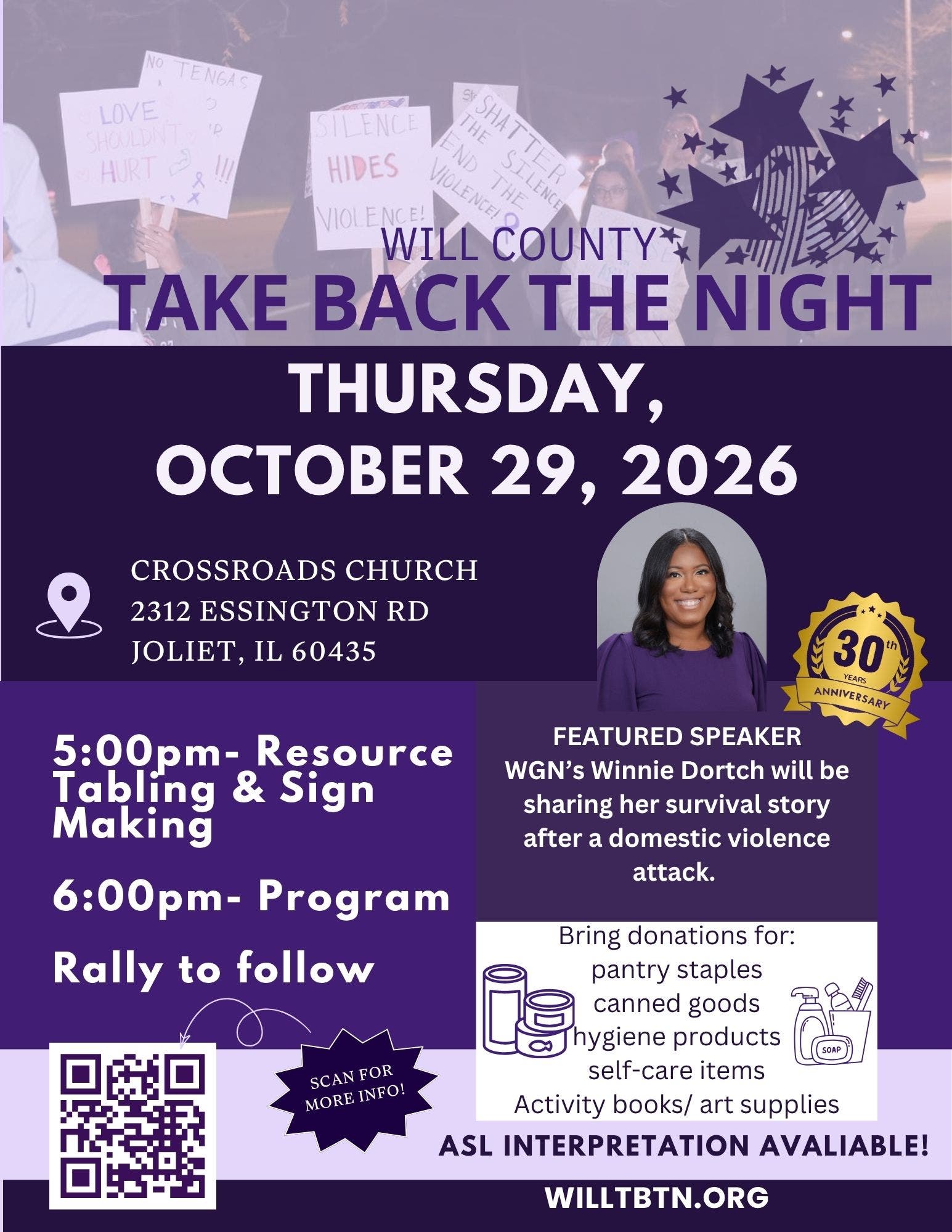 Will County Take Back The Night