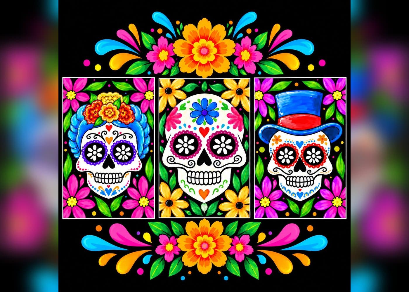 Crave4Art Paint Party: Sugar Skull Celebration at Ixtapa Redmond Ridge (Sunday, Nov 1)