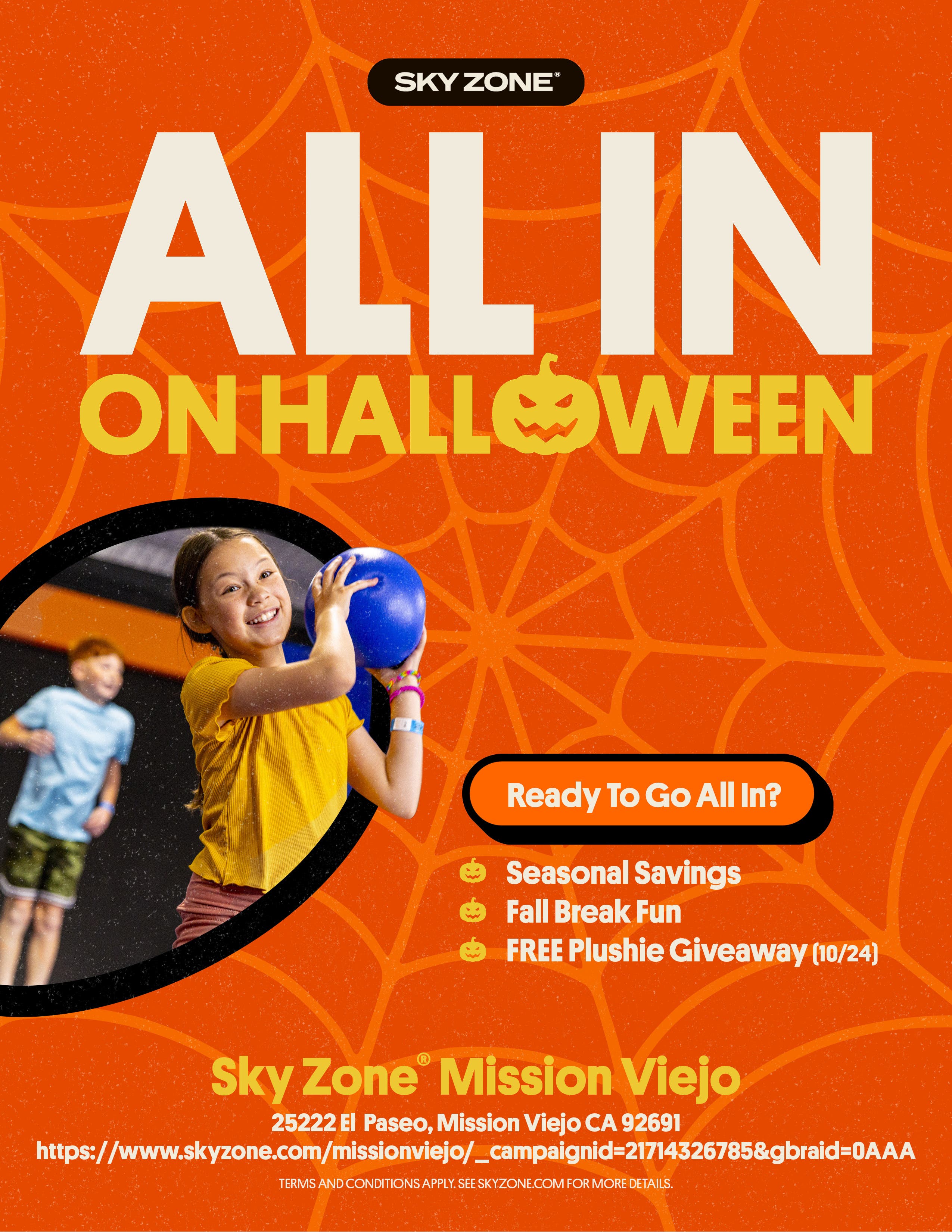 Halloween fun is taking over Sky Zone all October long