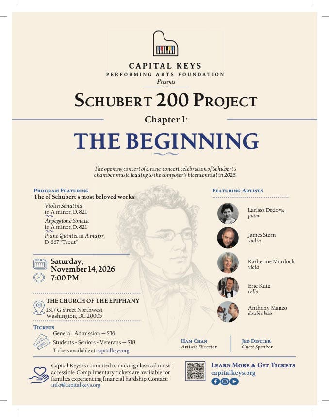 Schubert 200 Project Chapter 1: The Beginning