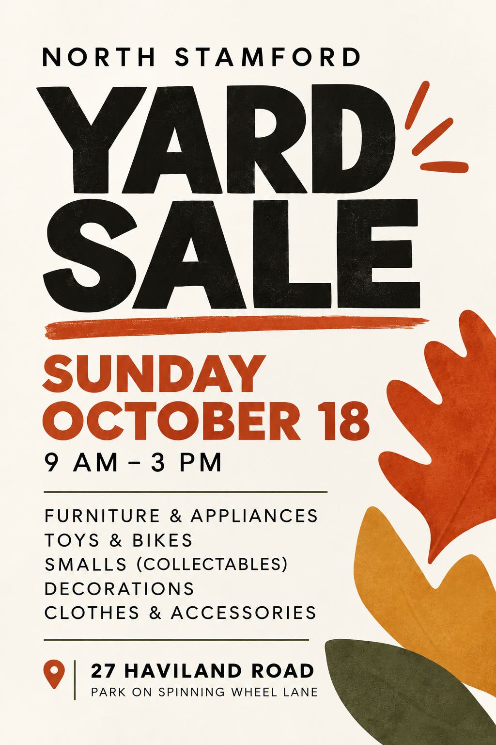 North Stamford Yard Sale