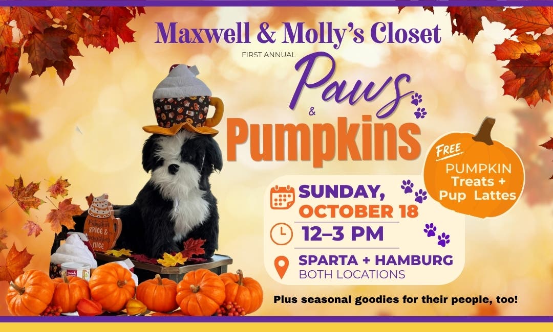 Paws & Pumpkins at Maxwell & Molly's Closet