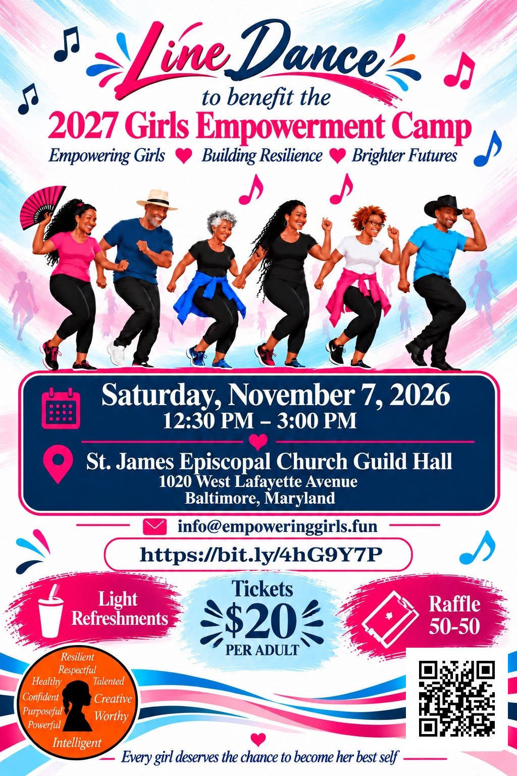 Line Dance to Benefit the 2027 Girls Empowerment Camp