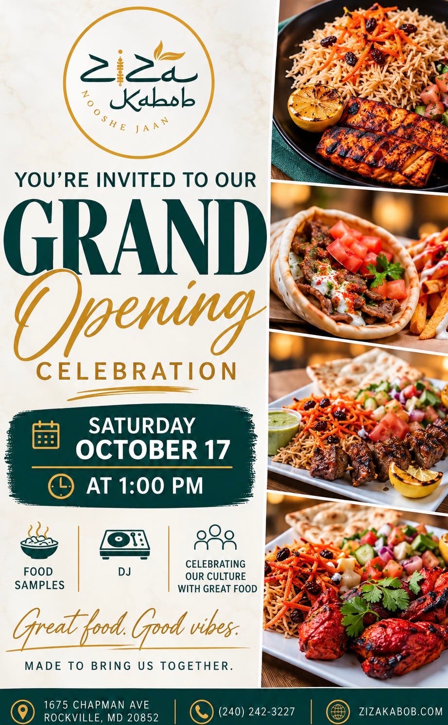 ZiZa Kabob Rockville Grand Opening - Twinbrook Quarter
